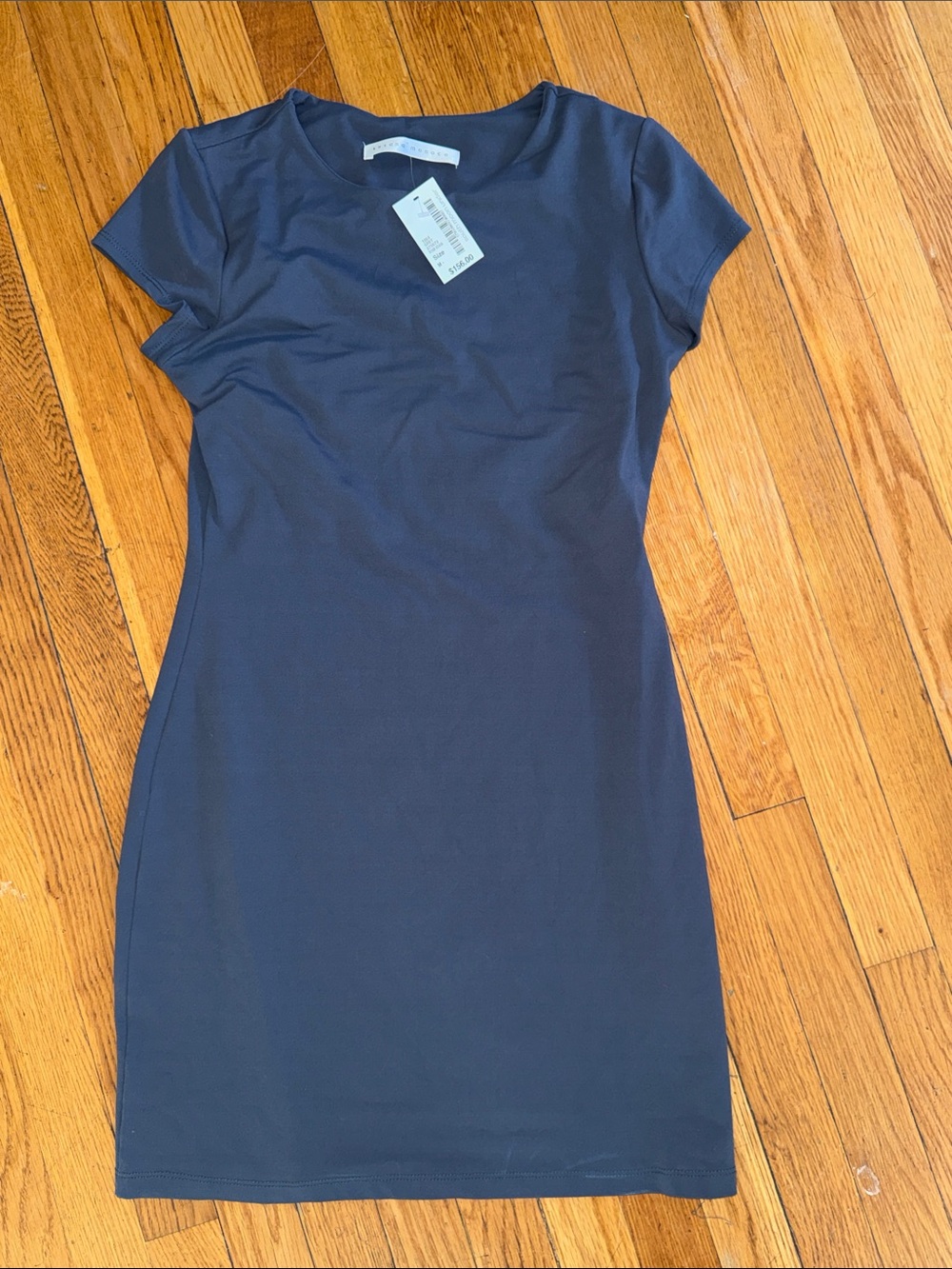 NWT Susana Monaco gray charcoal bodycon mini dress south moon under M